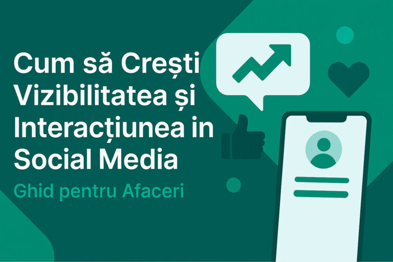 Cum să Crești Vizibilitatea și Interacțiunea în Social Media: Ghid pentru Afaceri