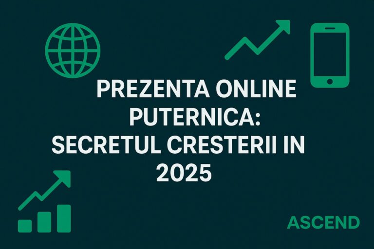 echipa lucrand la strategia de prezenta online
